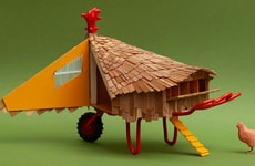 Giant Chicken-Like Art Installations
