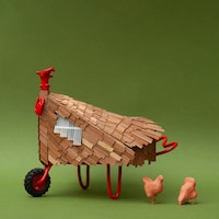 Giant Chicken-Like Art Installations Image 3