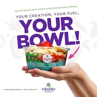 Customizable Acai Bowl Menus