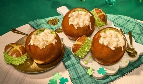 Green-Hued Bakery Bread Bowls