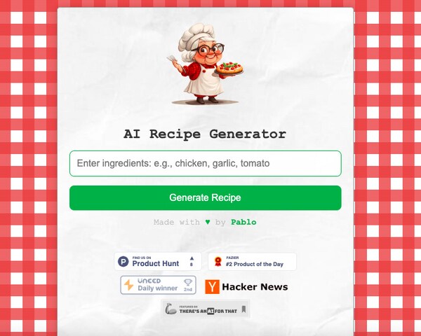 AI Recipe Generators: Granny Cooks for Me Creates Personalized Recipes ...