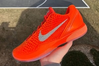 Vibrant Orange Performance Sneakers Image 1