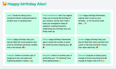 Collaborative Digital Cards