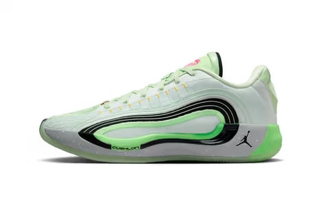 Neon-Tinged Basketball Shoes