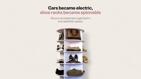 Convenience-Focused Rotating Shoe Racks