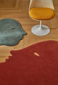Abstract Face Artful Rugs Image 1