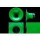 Glossy Green Modern Speakers Image 2