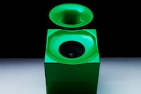 Glossy Green Modern Speakers Image 3