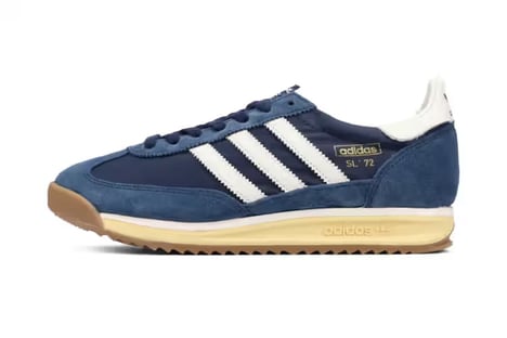 Navy Blue Collegiate Sneakers