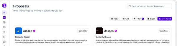 Social Video Sponsorship Platforms