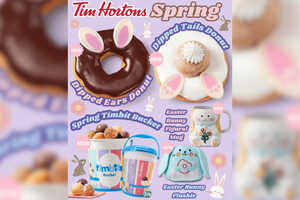 Rabbit-Themed Cafe Menus: Tim Hortons Spring Menu Includes Playful ...