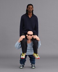 Modern Collaborative Textile Sneakers Image 2