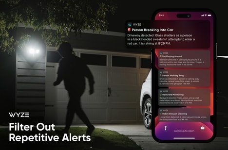 Alert-Reducing Smart Camera Features