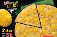 Thai-Backed Mango Pizzas