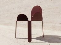 Singular Metal Sheet-Made Chairs Image 2