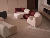 Cozy 70s-Inspired Sofa Seating Image 1
