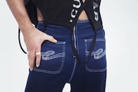 Expressive Stretchy Denim Fashion Image 2