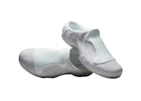 All-White Textural Futuristic Shoe Image 2