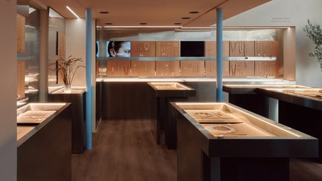Metallic Jewelry-Inspired Store Designs