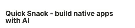 AI-Powered App Development