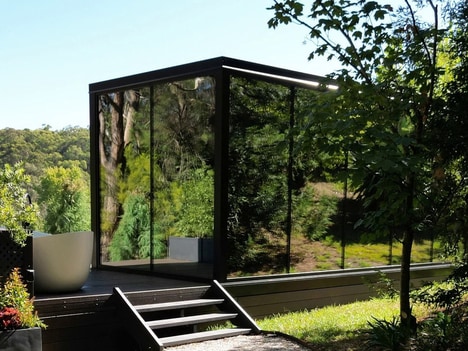 Reflective Minimal Glamping Homes