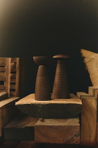 Warm Wooden Condiment Grinders Image 2