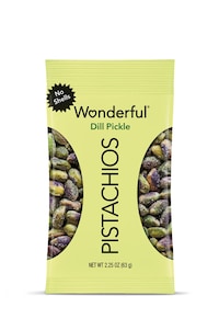 Pickle-Flavored Pistachio Snacks Image 1
