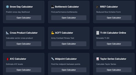 Online Calculation Hubs