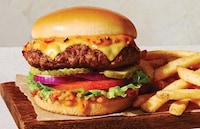 Sweet-and-Spicy Restaurant Burgers Image 1