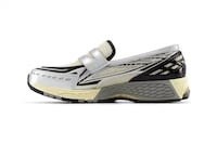 Metallic-Tinged Mesh Loafers Image 3
