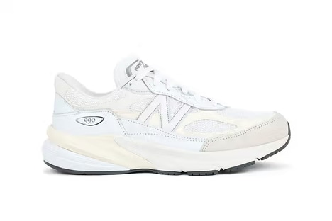White Tonal Vintage Sneakers