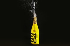Champagne-Style Energy Drink Bottles