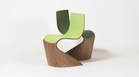Sculptural Mixed-Material Artful Furniture Image 5