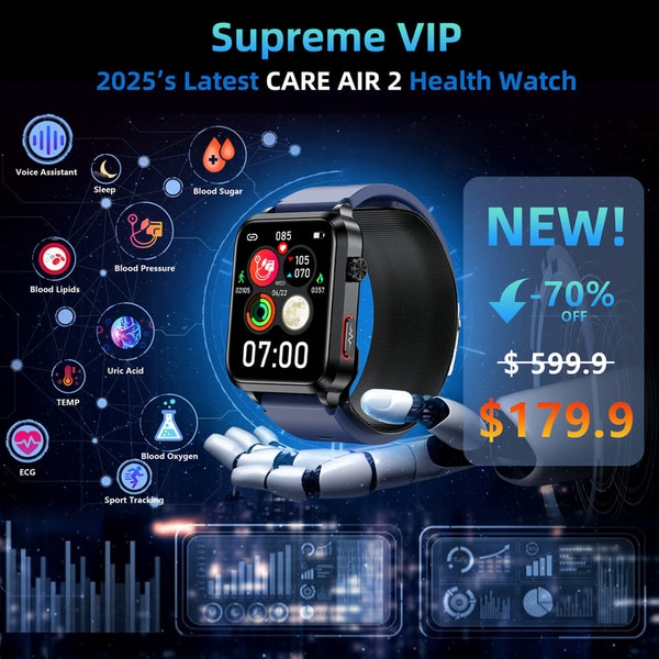 Multipurpose Health-Monitoring Watches