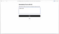 AI Form Creation