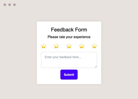 Customizable Feedback Forms
