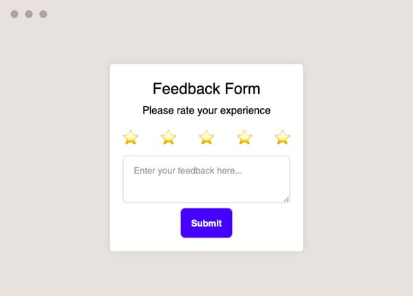 Customizable Feedback Forms