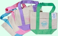 Pastel-Tonal Mini Tote Bags