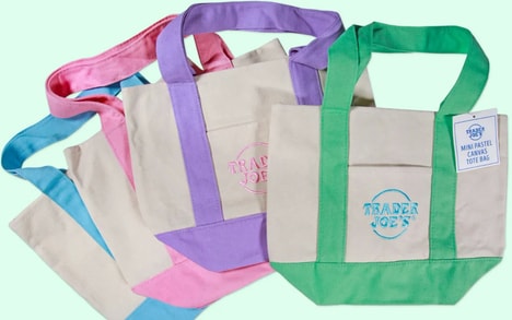 Pastel-Tonal Mini Tote Bags