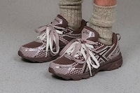 Collaborative Gingham-Covered Sneakers Image 1