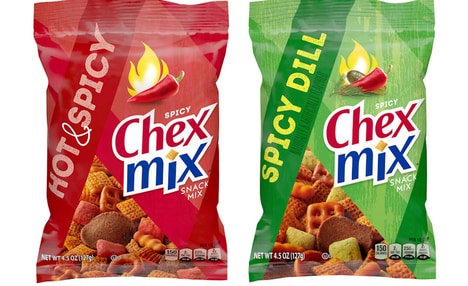 Spicy Cereal-Based Snack Mixes