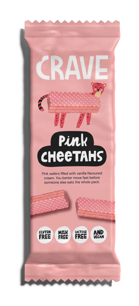 Nostalgic Pink-Hued Wafer Snacks