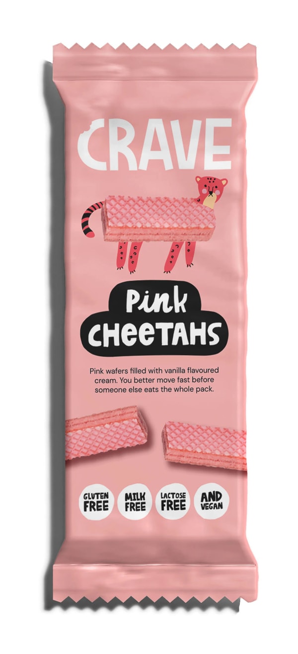 Nostalgic Pink-Hued Wafer Snacks