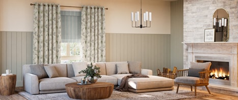 English Country-Style Window Treatments