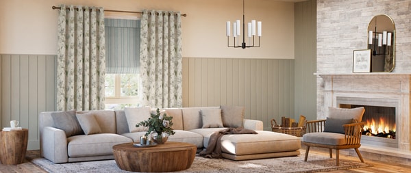 English Country-Style Window Treatments