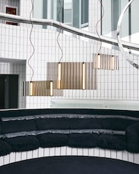 Theatrical Curtain-Inspired Lamps