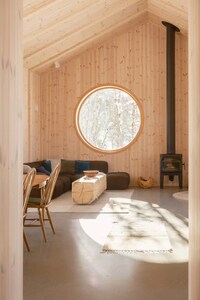 Circular Windowed Woodland Cabins Image 2
