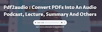 PDF-to-Audio Converters Image 1