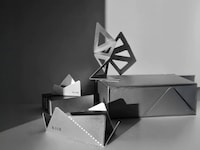Sculptural Geometric Desk Organizers Image 1