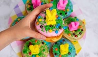 Marshmallow-Topped Easter Donuts Image 1
